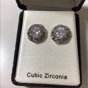 Diamond and silver earrings!